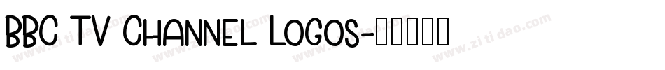 BBC TV Channel Logos字体转换